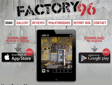 Tablet Screenshot of factory96.com